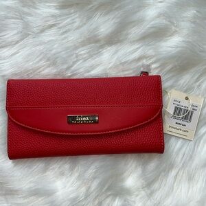 🆕 Trina Turk Red Pebbled Wallet